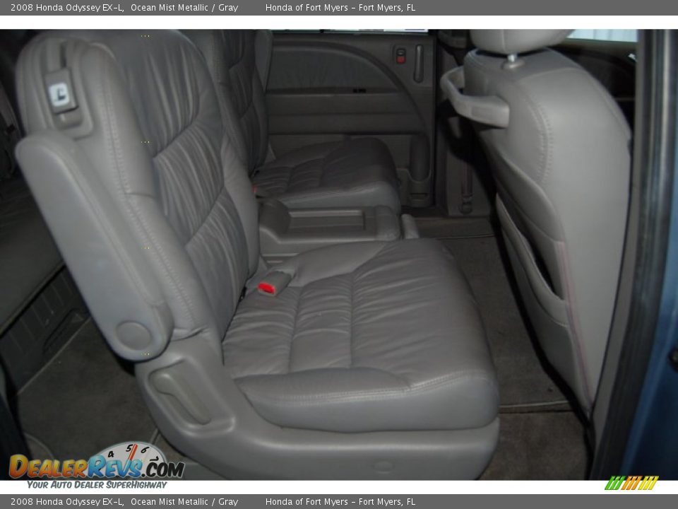 2008 Honda Odyssey EX-L Ocean Mist Metallic / Gray Photo #32