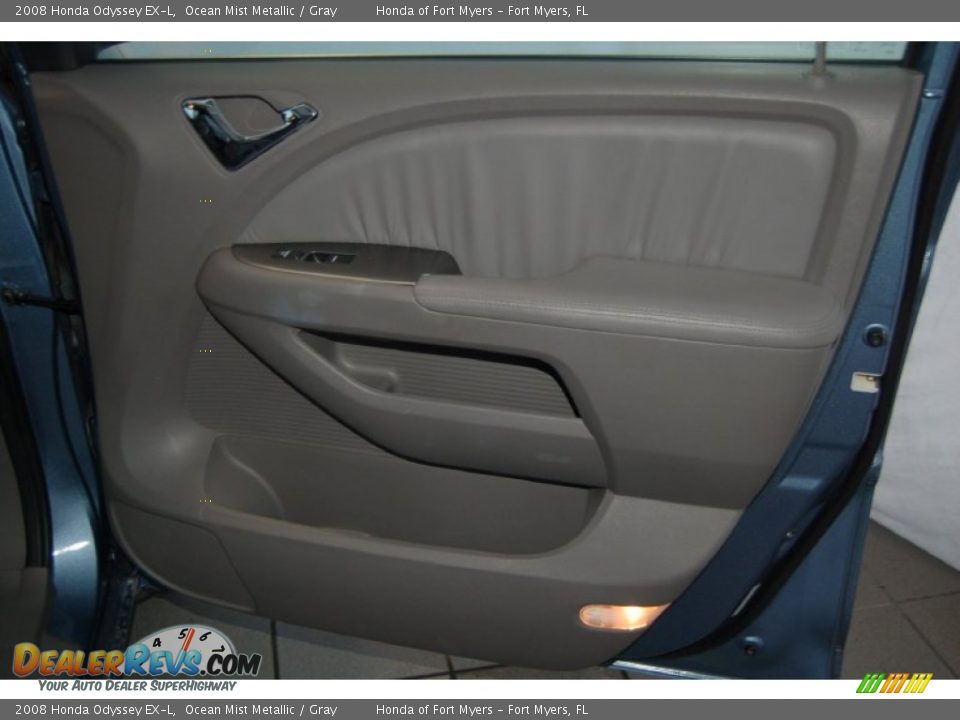 2008 Honda Odyssey EX-L Ocean Mist Metallic / Gray Photo #33