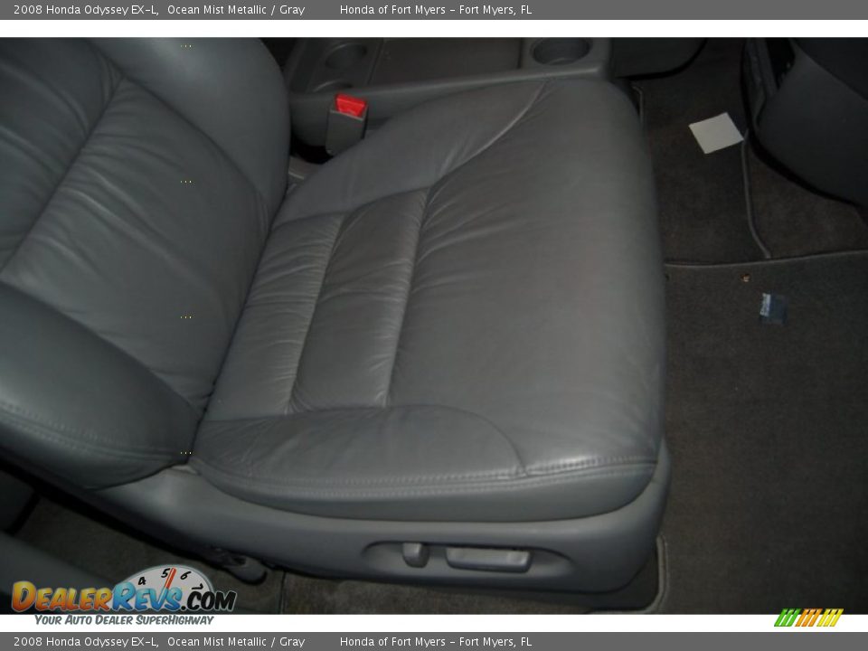 2008 Honda Odyssey EX-L Ocean Mist Metallic / Gray Photo #35