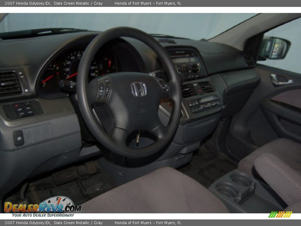 2007 Honda Odyssey EX Slate Green Metallic / Gray Photo #13
