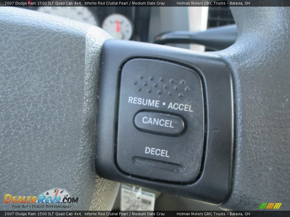2007 Dodge Ram 1500 SLT Quad Cab 4x4 Inferno Red Crystal Pearl / Medium Slate Gray Photo #13