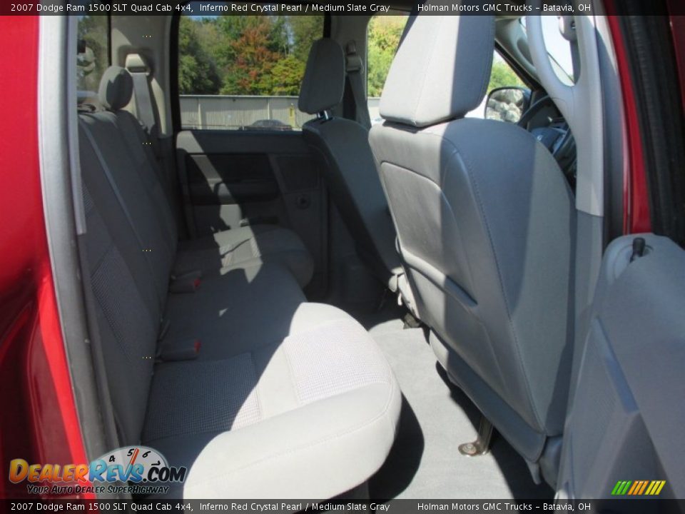 2007 Dodge Ram 1500 SLT Quad Cab 4x4 Inferno Red Crystal Pearl / Medium Slate Gray Photo #27