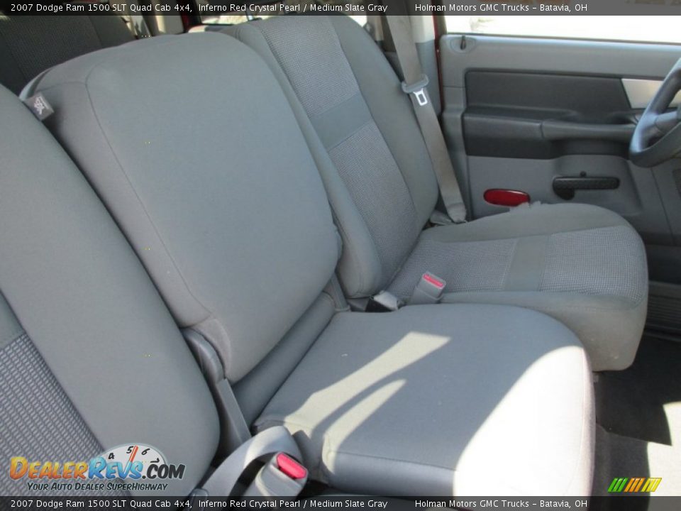 2007 Dodge Ram 1500 SLT Quad Cab 4x4 Inferno Red Crystal Pearl / Medium Slate Gray Photo #30