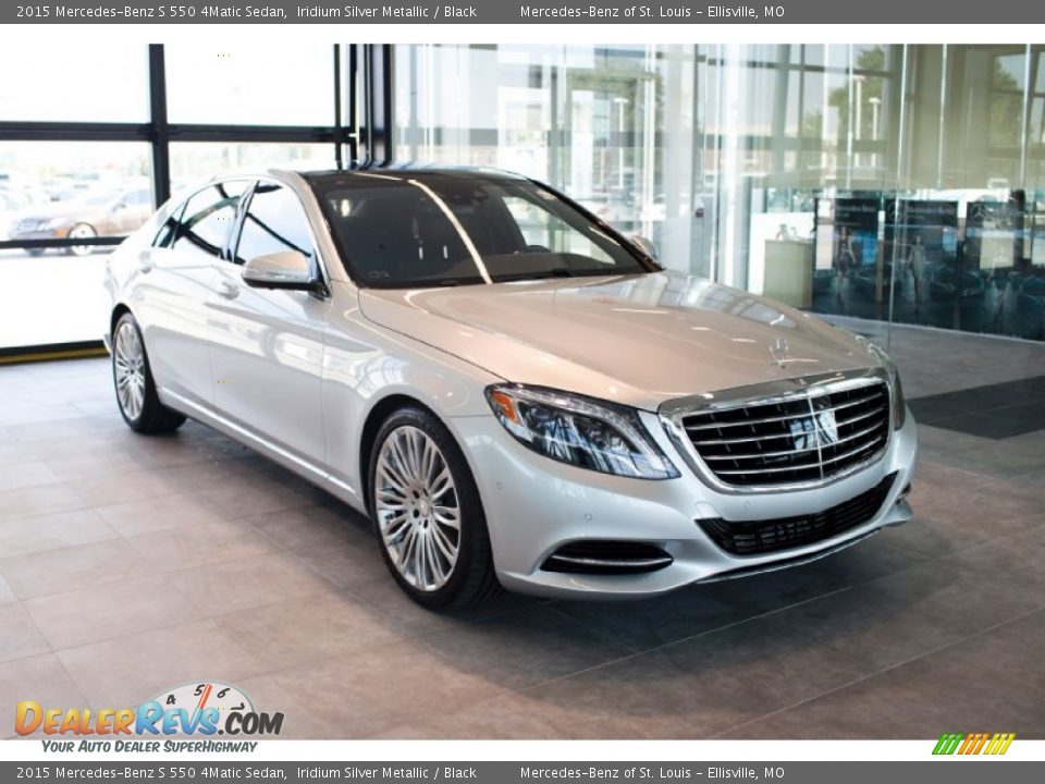 2015 Mercedes-Benz S 550 4Matic Sedan Iridium Silver Metallic / Black Photo #1