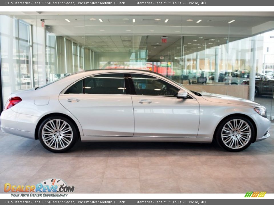 2015 Mercedes-Benz S 550 4Matic Sedan Iridium Silver Metallic / Black Photo #2