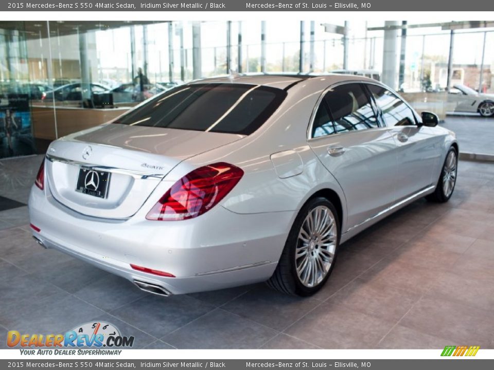 2015 Mercedes-Benz S 550 4Matic Sedan Iridium Silver Metallic / Black Photo #3
