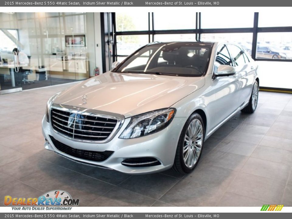 2015 Mercedes-Benz S 550 4Matic Sedan Iridium Silver Metallic / Black Photo #4