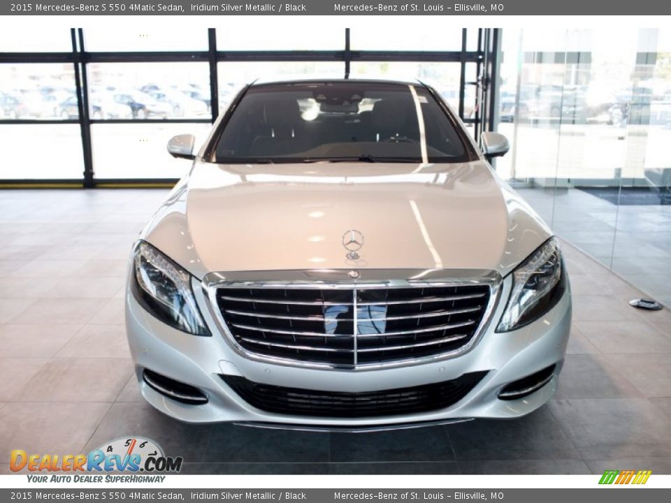 2015 Mercedes-Benz S 550 4Matic Sedan Iridium Silver Metallic / Black Photo #6