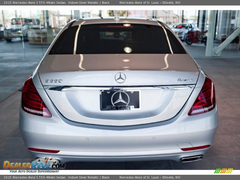 2015 Mercedes-Benz S 550 4Matic Sedan Iridium Silver Metallic / Black Photo #7