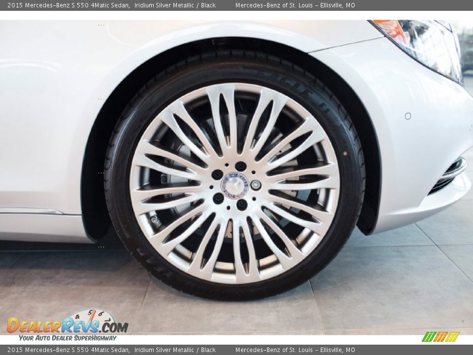 2015 Mercedes-Benz S 550 4Matic Sedan Iridium Silver Metallic / Black Photo #10