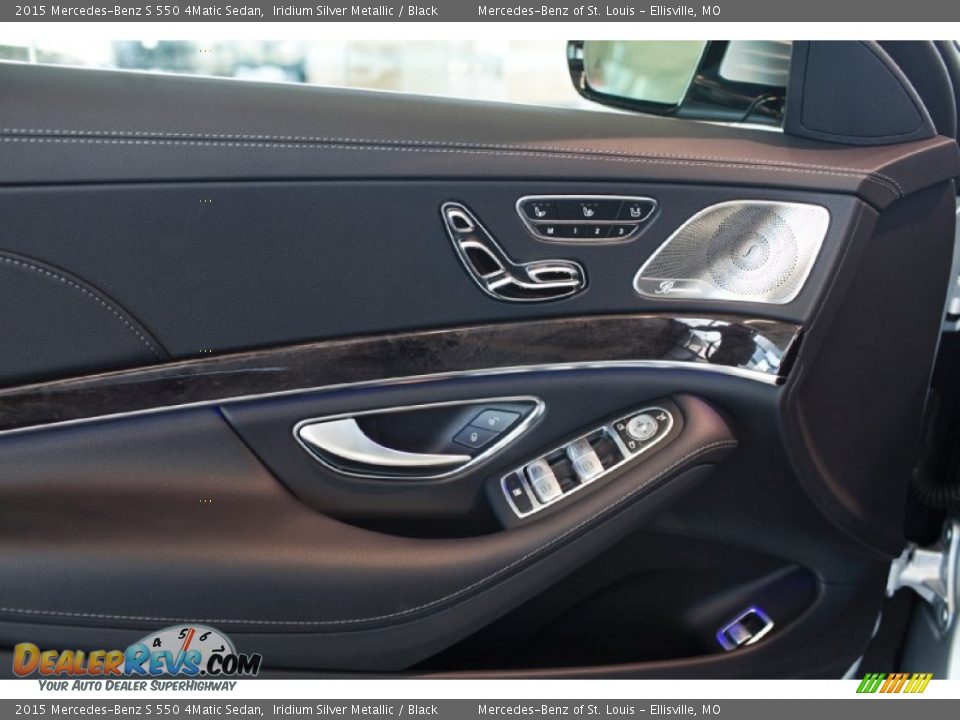 2015 Mercedes-Benz S 550 4Matic Sedan Iridium Silver Metallic / Black Photo #11
