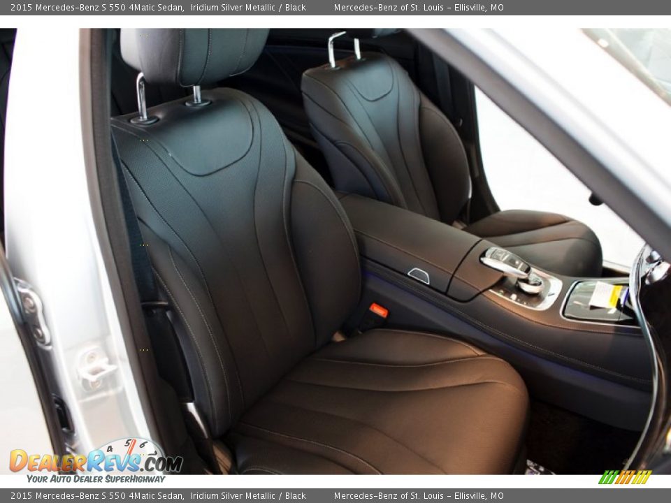 2015 Mercedes-Benz S 550 4Matic Sedan Iridium Silver Metallic / Black Photo #13