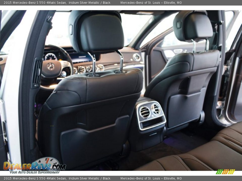 2015 Mercedes-Benz S 550 4Matic Sedan Iridium Silver Metallic / Black Photo #14