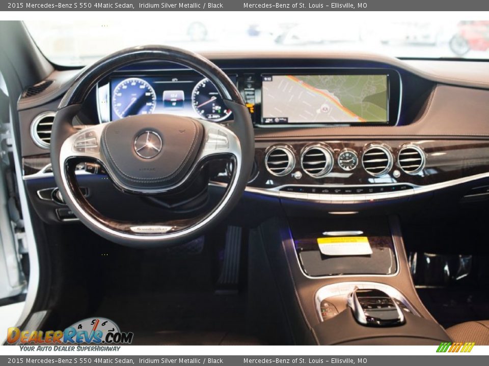 2015 Mercedes-Benz S 550 4Matic Sedan Iridium Silver Metallic / Black Photo #16
