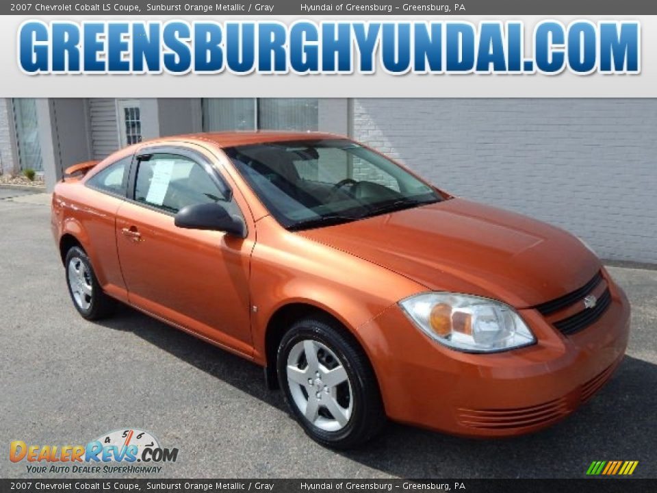 2007 Chevrolet Cobalt LS Coupe Sunburst Orange Metallic / Gray Photo #1
