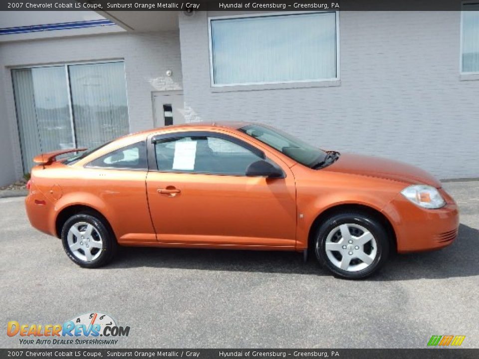 2007 Chevrolet Cobalt LS Coupe Sunburst Orange Metallic / Gray Photo #2