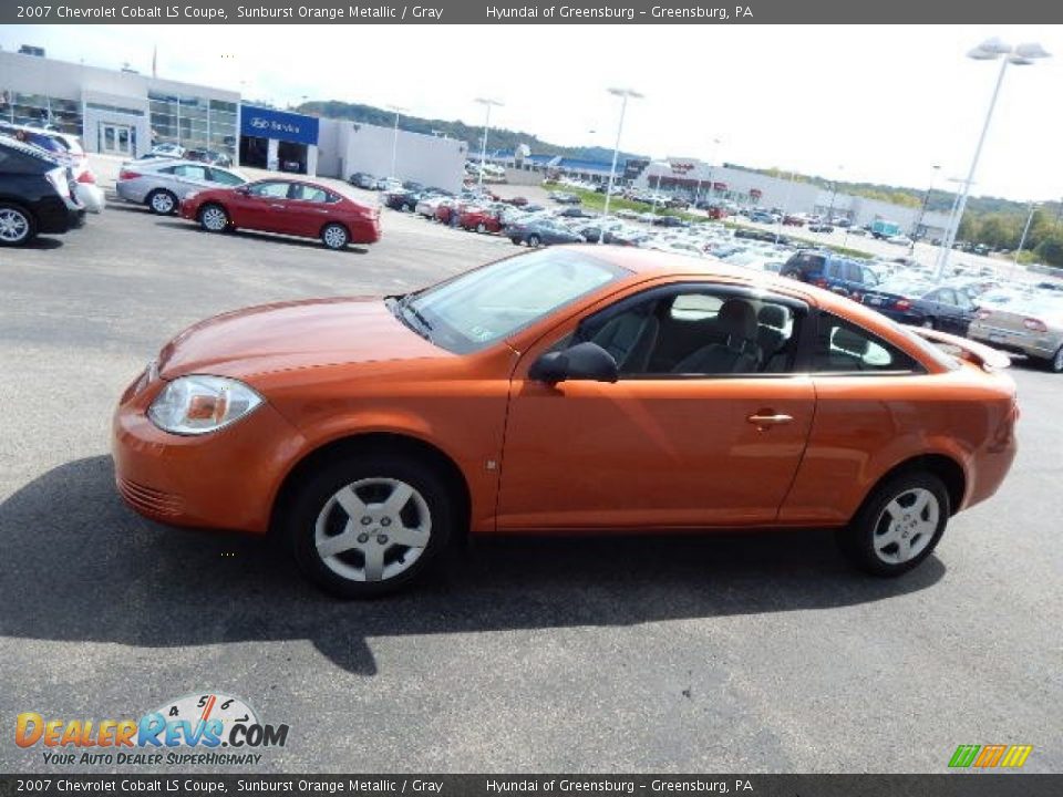 2007 Chevrolet Cobalt LS Coupe Sunburst Orange Metallic / Gray Photo #7