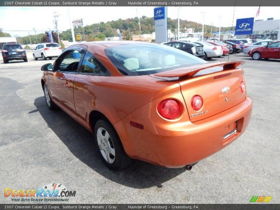 2007 Chevrolet Cobalt LS Coupe Sunburst Orange Metallic / Gray Photo #8