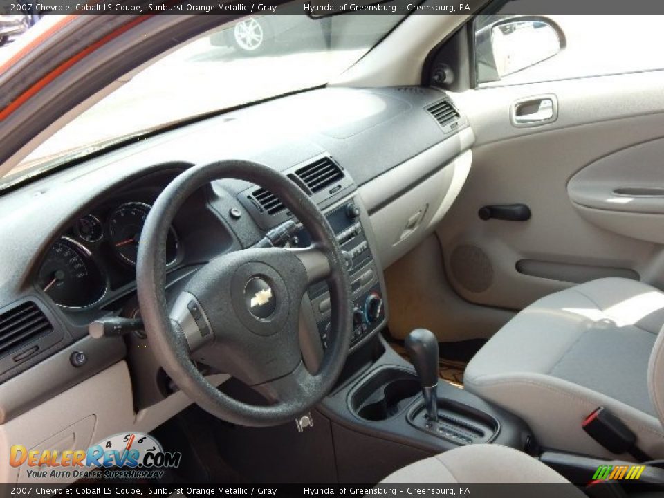 2007 Chevrolet Cobalt LS Coupe Sunburst Orange Metallic / Gray Photo #13