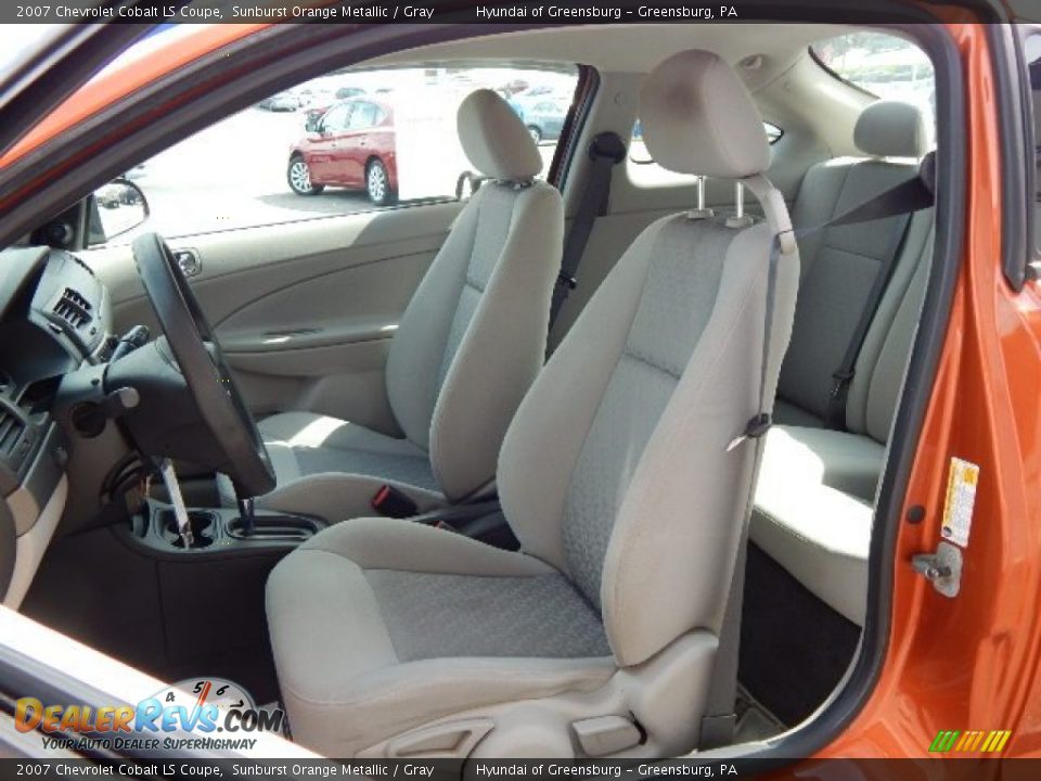 2007 Chevrolet Cobalt LS Coupe Sunburst Orange Metallic / Gray Photo #14