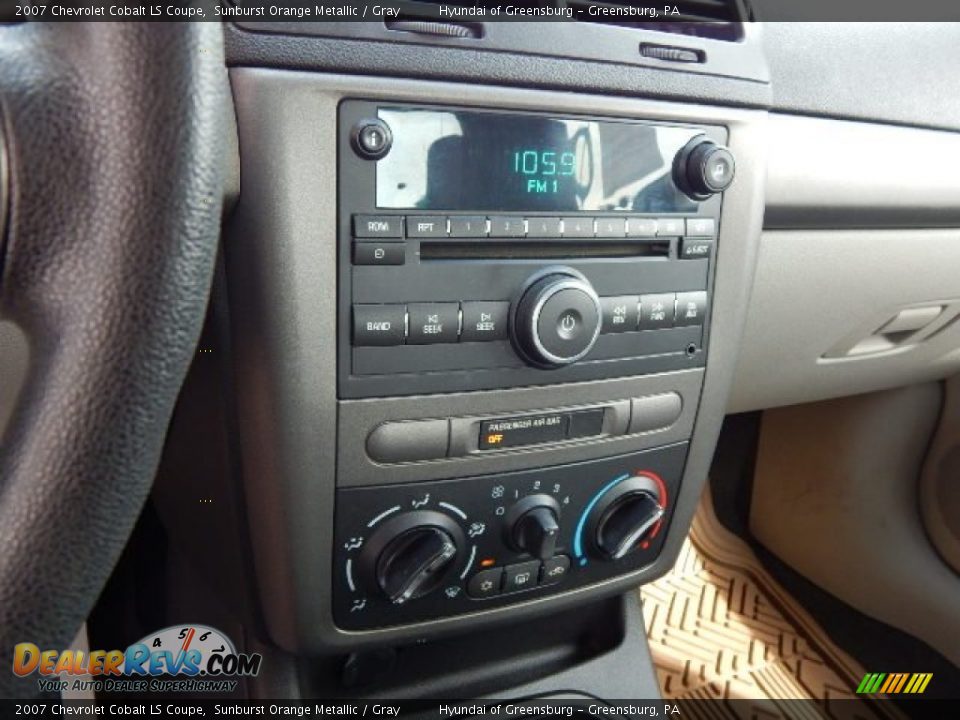2007 Chevrolet Cobalt LS Coupe Sunburst Orange Metallic / Gray Photo #16