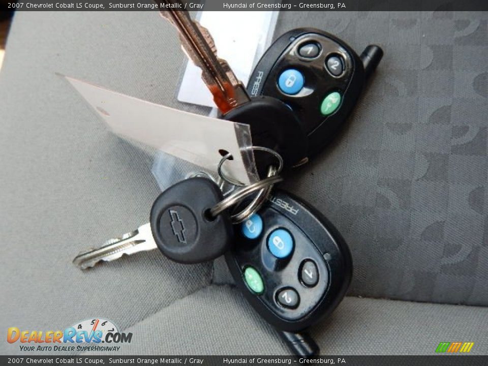 2007 Chevrolet Cobalt LS Coupe Sunburst Orange Metallic / Gray Photo #22