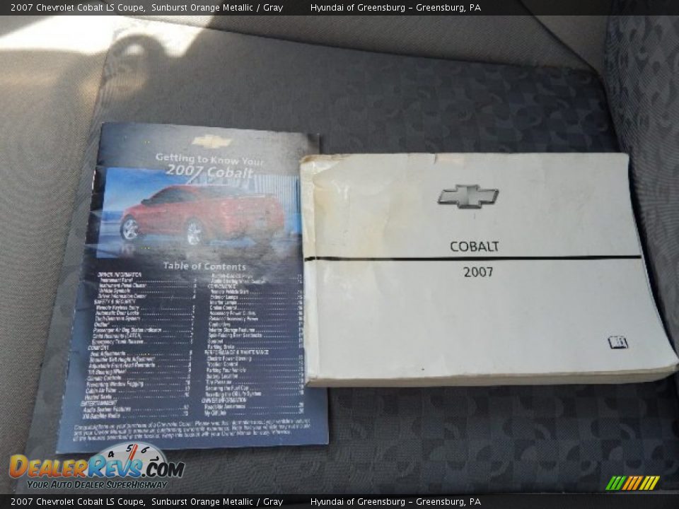 2007 Chevrolet Cobalt LS Coupe Sunburst Orange Metallic / Gray Photo #23