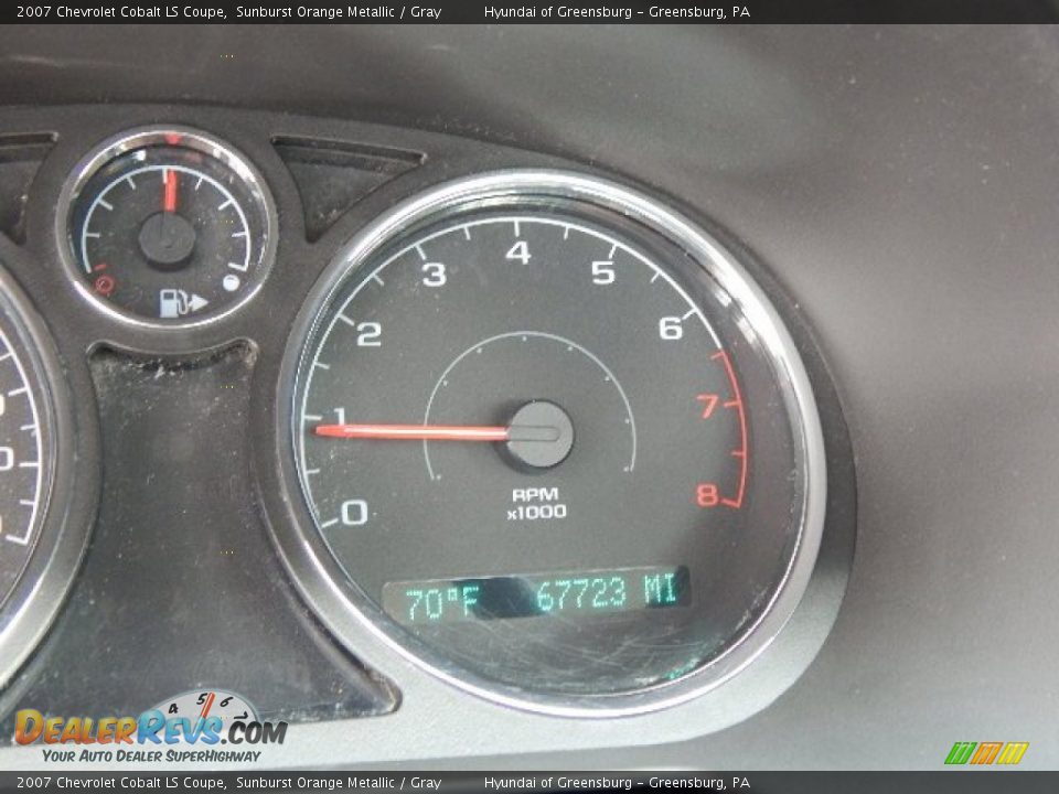 2007 Chevrolet Cobalt LS Coupe Sunburst Orange Metallic / Gray Photo #25