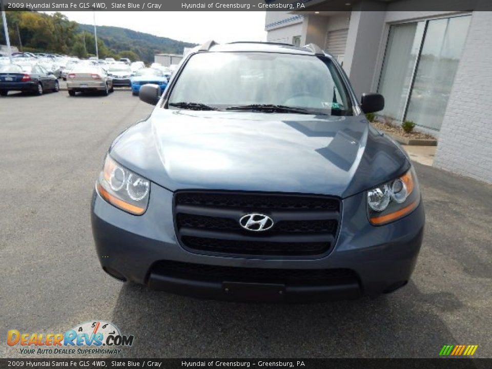 2009 Hyundai Santa Fe GLS 4WD Slate Blue / Gray Photo #5
