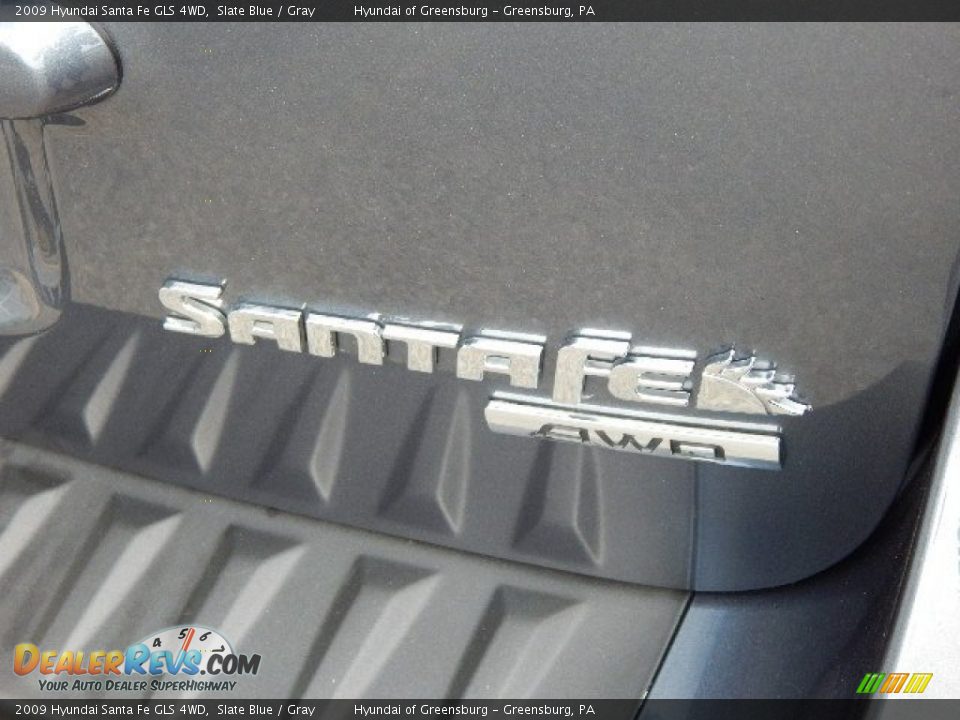 2009 Hyundai Santa Fe GLS 4WD Slate Blue / Gray Photo #11