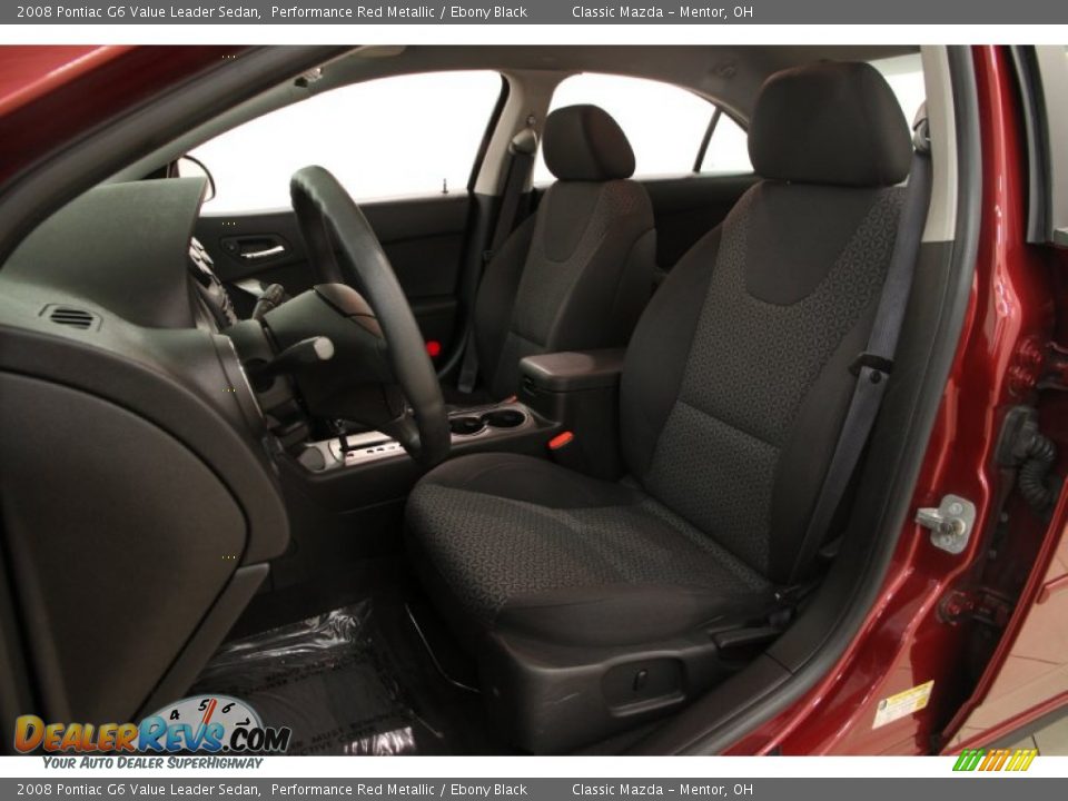 2008 Pontiac G6 Value Leader Sedan Performance Red Metallic / Ebony Black Photo #5