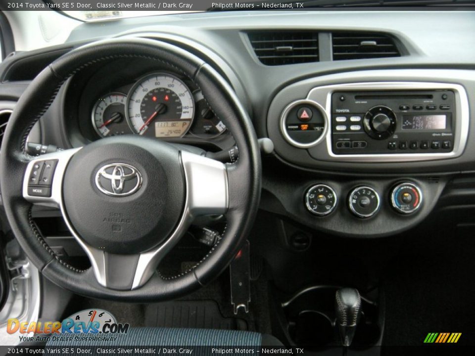 2014 Toyota Yaris SE 5 Door Classic Silver Metallic / Dark Gray Photo #33