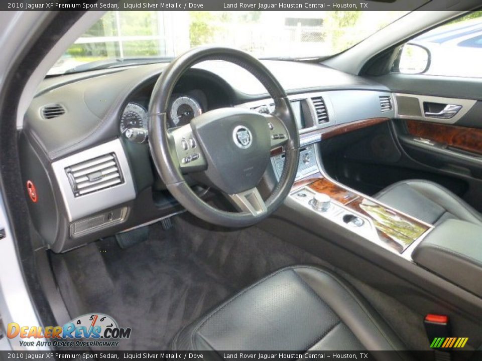 2010 Jaguar XF Premium Sport Sedan Liquid Silver Metallic / Dove Photo #12