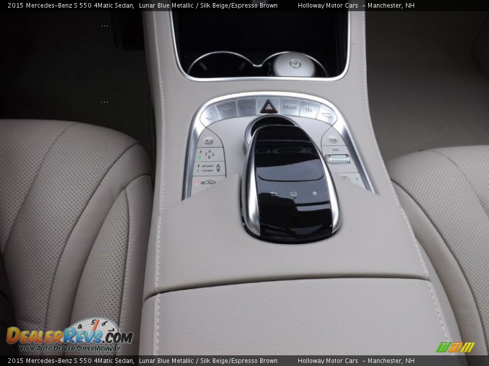 2015 Mercedes-Benz S 550 4Matic Sedan Lunar Blue Metallic / Silk Beige/Espresso Brown Photo #13