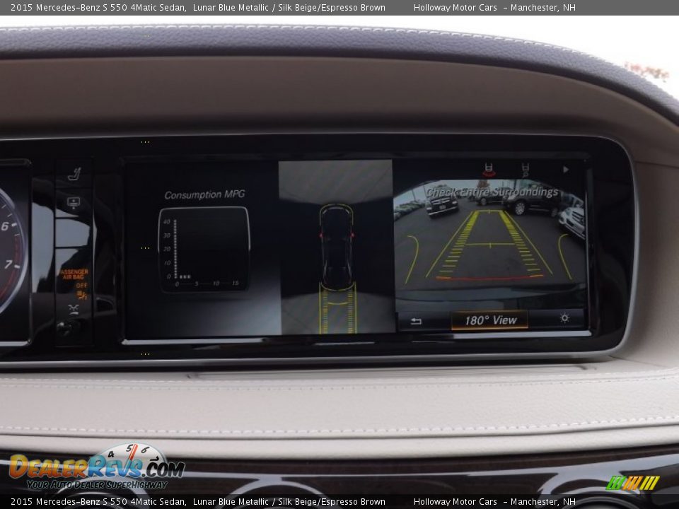 2015 Mercedes-Benz S 550 4Matic Sedan Lunar Blue Metallic / Silk Beige/Espresso Brown Photo #15