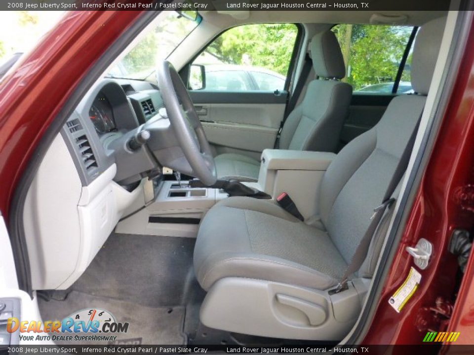 2008 Jeep Liberty Sport Inferno Red Crystal Pearl / Pastel Slate Gray Photo #2