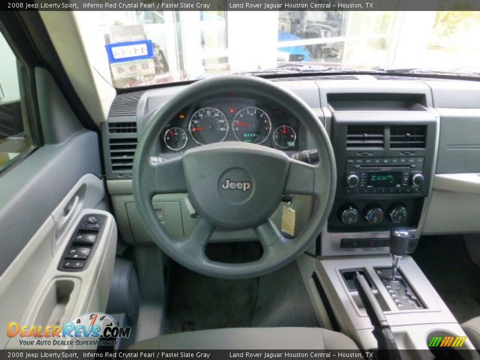 2008 Jeep Liberty Sport Inferno Red Crystal Pearl / Pastel Slate Gray Photo #3