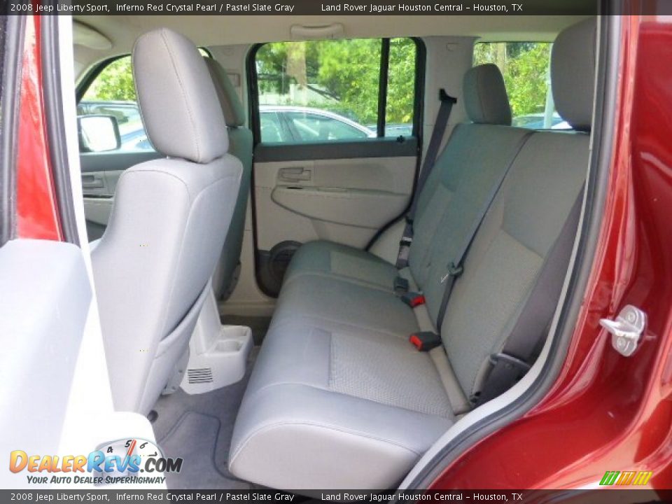 2008 Jeep Liberty Sport Inferno Red Crystal Pearl / Pastel Slate Gray Photo #4