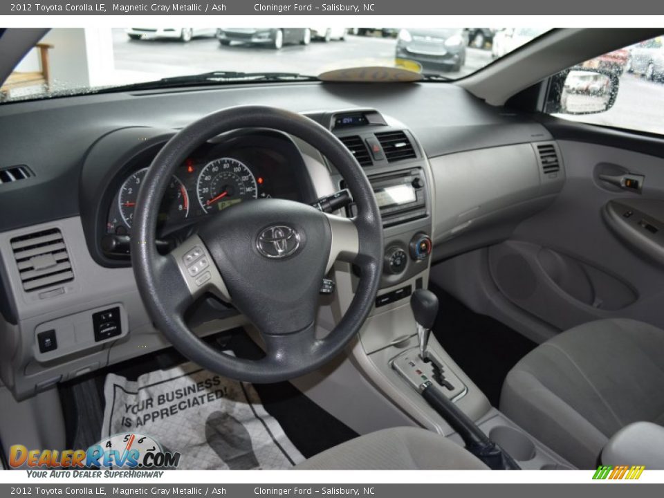 2012 Toyota Corolla LE Magnetic Gray Metallic / Ash Photo #10