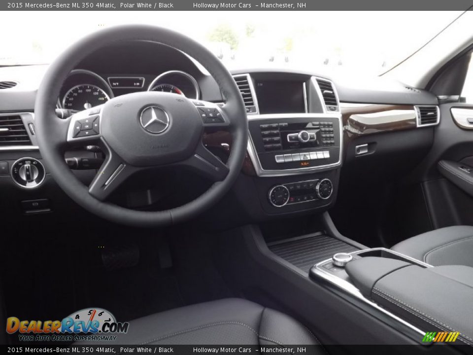 2015 Mercedes-Benz ML 350 4Matic Polar White / Black Photo #7