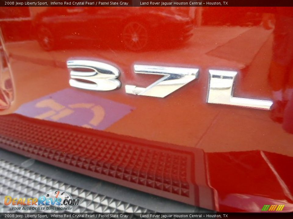 2008 Jeep Liberty Sport Inferno Red Crystal Pearl / Pastel Slate Gray Photo #12