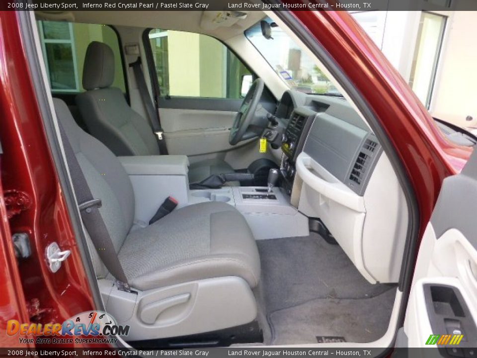 2008 Jeep Liberty Sport Inferno Red Crystal Pearl / Pastel Slate Gray Photo #13
