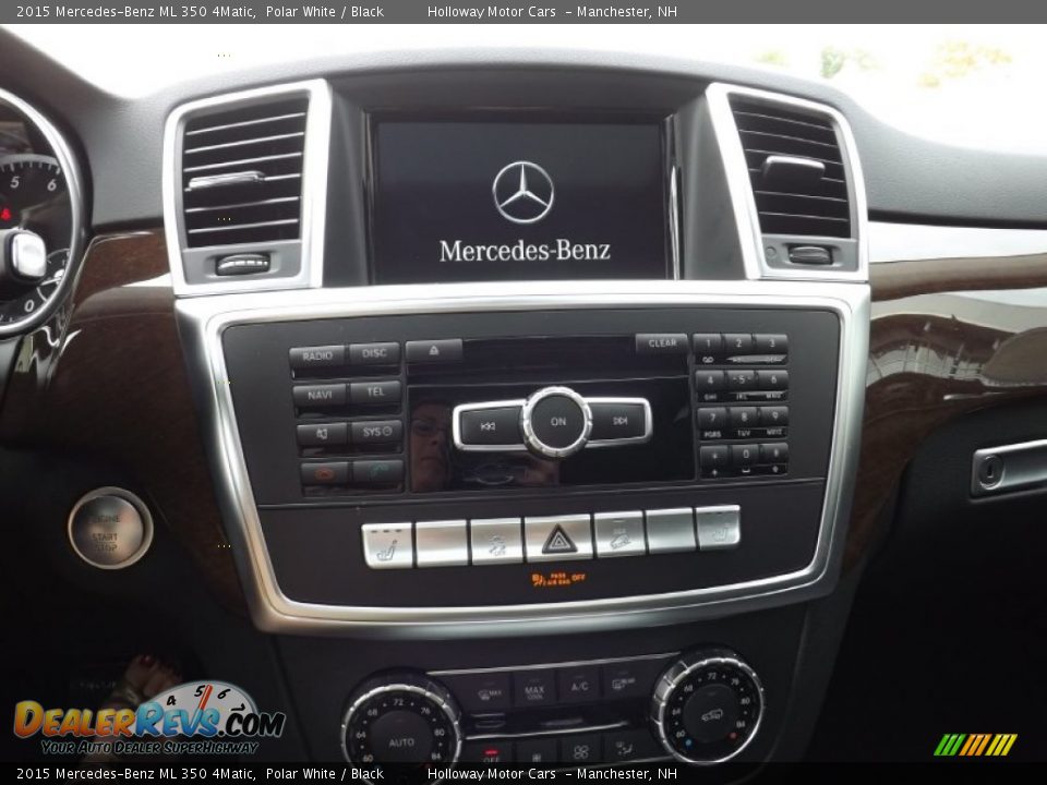 2015 Mercedes-Benz ML 350 4Matic Polar White / Black Photo #11