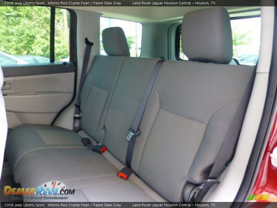 2008 Jeep Liberty Sport Inferno Red Crystal Pearl / Pastel Slate Gray Photo #16