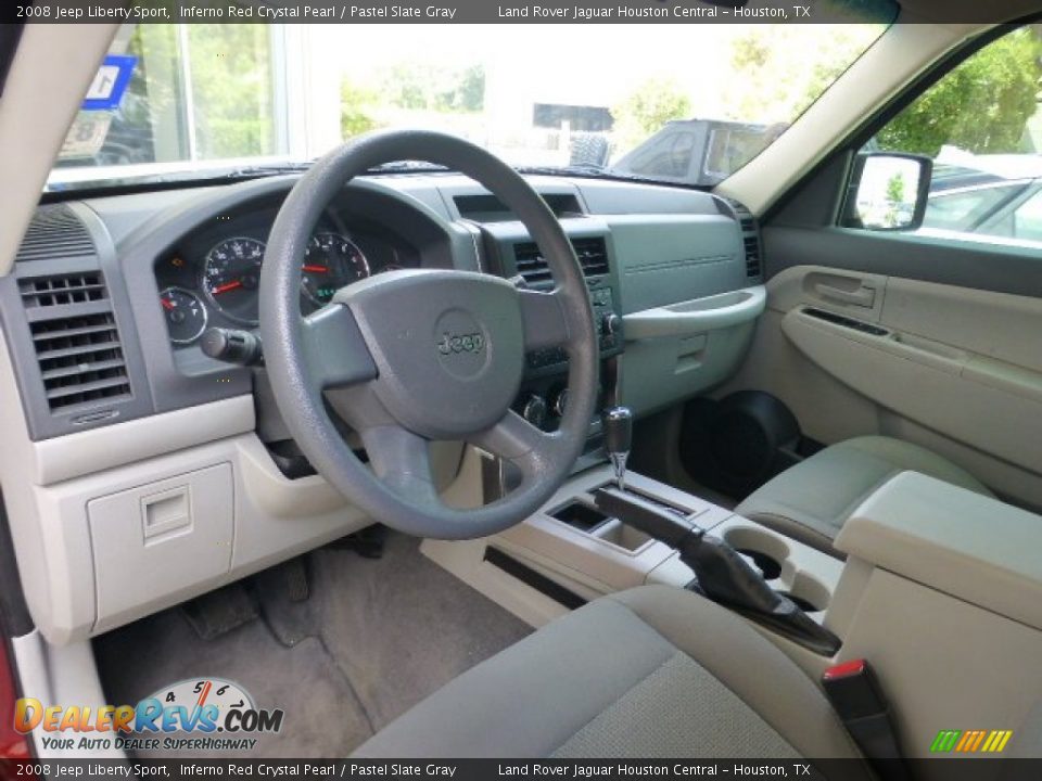 2008 Jeep Liberty Sport Inferno Red Crystal Pearl / Pastel Slate Gray Photo #18