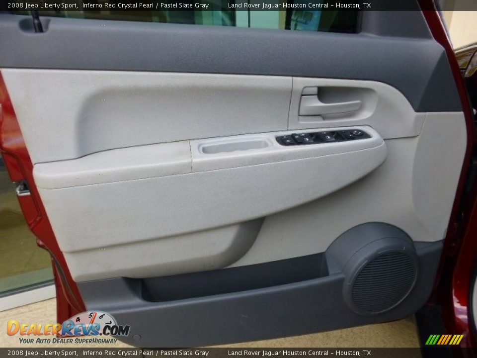 2008 Jeep Liberty Sport Inferno Red Crystal Pearl / Pastel Slate Gray Photo #26