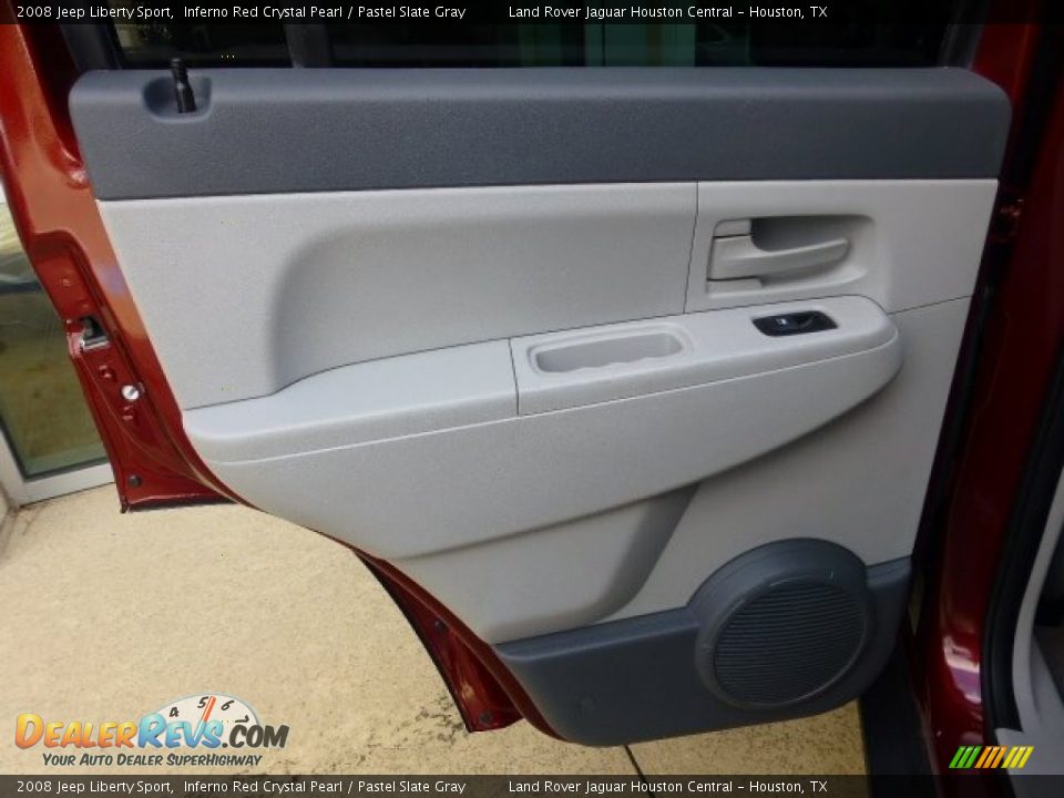 2008 Jeep Liberty Sport Inferno Red Crystal Pearl / Pastel Slate Gray Photo #27