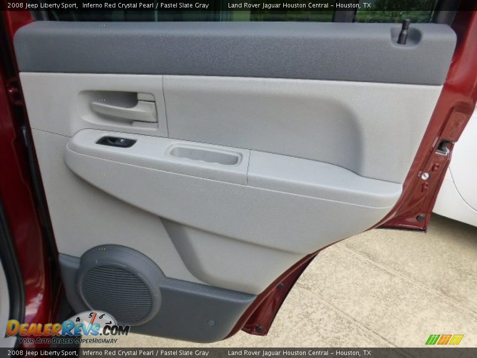 2008 Jeep Liberty Sport Inferno Red Crystal Pearl / Pastel Slate Gray Photo #28