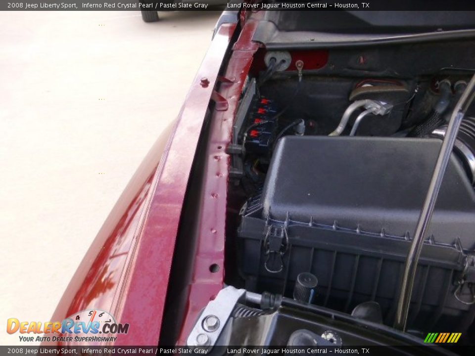 2008 Jeep Liberty Sport Inferno Red Crystal Pearl / Pastel Slate Gray Photo #30