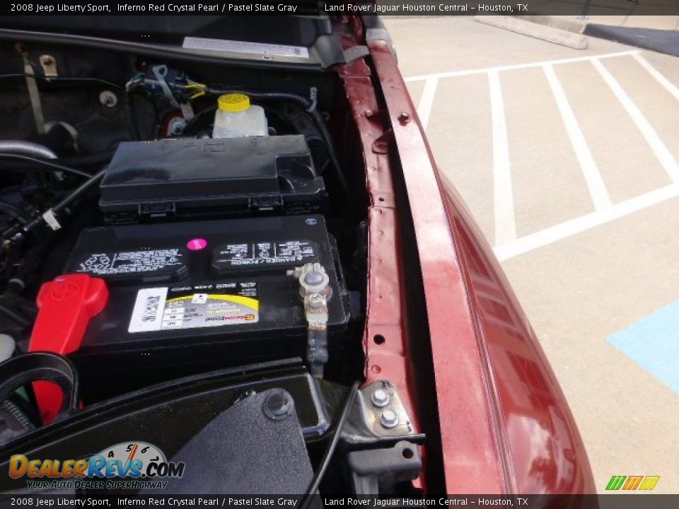 2008 Jeep Liberty Sport Inferno Red Crystal Pearl / Pastel Slate Gray Photo #32